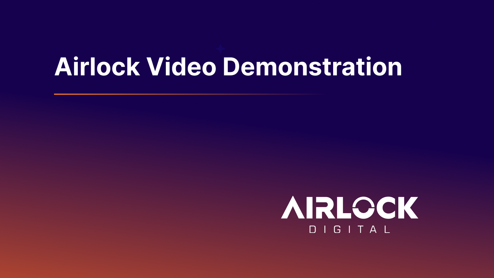 Airlock Video Demonstration
